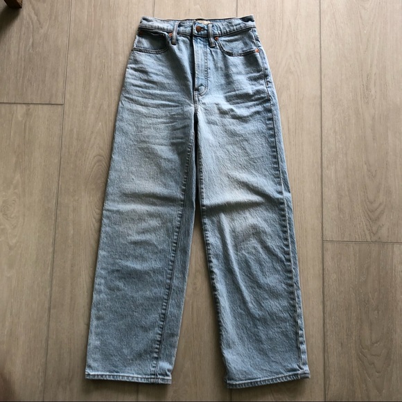 Madewell Perfect Vintage Wide Leg Crop Jeans Edmunds Wash Size 23 - Picture 2 of 5